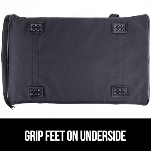 GORILLA GRIP Cat Carrier Travel Bag Up to 15 Lbs, Soft Collapsible Small Dog Carriers, Top and Side Entry Breathable Mesh, Grip Feet on Underside, Cozy Washable Waterproof Pad, Portable Kennel, Black - color: Black