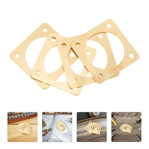 CALLARON Metal Birdhouse Entrance Hole Protector 4pcs 1.5 Inch Inner Diameter Sparrow Box Guard Predator Proof for Outdoor Nest Safety