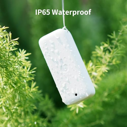 SwitchBot IP65 Indoor Outdoor Hygrometer Thermometer Wireless 3Packs, 394ft Bluetooth Range, Refrigerator Thermometer, Dewpoint/VPD/Absolute Humidity Sensor, 2-Year Battery Life, Free Data Storage