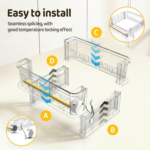 Egg Incubator 36 Eggs Incubators for Hatching Eggs Chicken Egg Incubator with Automatic Egg Turning and Humidity Display, Temperature Control Incubation Day Counter - size: 36 eggs