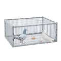 Pigeon Trap with Escape-Proof Design,Pigeon Cage with One-Way Entry,Ideal Pigeons Coop,Chicken and Bird Trap Cage,Portable & Easy Assembly,Unharmful Made of High-Strength Iron with Anti-Rust Paint - size: 23.8"L x 17.2"W x 10.2"H