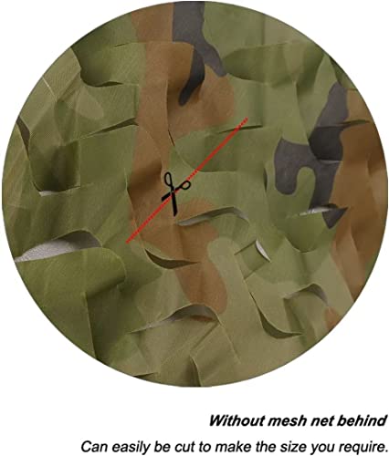 LOOGU Camo Netting, Camouflage Net Blinds Great for Sunshade Camping Shooting Hunting - color: Woodland Camo, size: 3x4M=10x13.2ft
