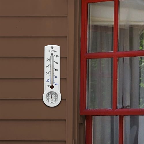 La Crosse 204-109 9 Inch Analog Capillary Thermometer & Hygrometer