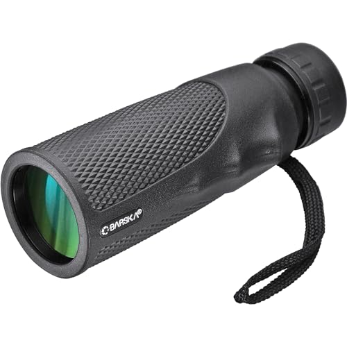 Barska Blackhawk Waterproof Monocular – Compact, Fogproof, Multi-Coated Optics, Slip-Resistant Grip for Birding, Hiking, Sports, Concerts & Outdoor Use - style: 10x40