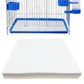100 Sheets Bird Cage Liner Papers, Disposable Bird Cage Paper Liners, Cuttable Pet Animal Cages Cushion, Precut Absorbent Bird Paper for Bird Parrot Small Animal, 15.8 x 15.8'' - size: 15.7''x 15.7''