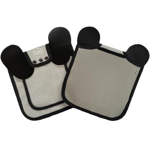 DOWN UNDER OUTDOORS 2 Medium-Large Chicken Saddles (Insulated Light Gray) | Adustable Straps, Chicken Apron, Poultry Saver, Pet Supplies, Including Shoulder Covers, Protection from the Cold - color: Insulated Light Grey