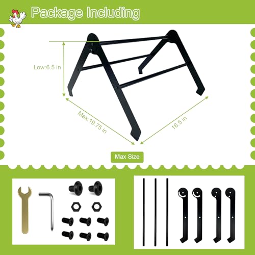 Chicken Roosting Bars for Coop – Adjustable Stainless Steel Chick Perch and Ladder for Poultry, Chicks and Birds, Easy to Install and Clean, Ideal for Coops, Farms, and Backyard