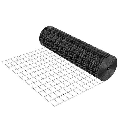 VEVOR Hardware Cloth 36 in x 25 ft, 2 x 3 in Mesh 16 Gauge Galvanized Wire Mesh Roll, Weather-Resistant Vinyl Coated Chicken Wire Fencing, Heavy Duty Welded Garden Plant Fencing for Rabbit Cage Snake - size: 36in*25ft 2in*3in