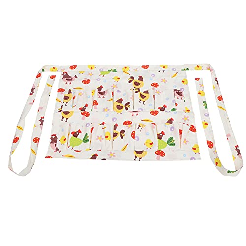 Jeanoko Eggs Collecting Apron Durable Cotton Twill Multiple Pockets for Egg Gathering and Holding Suitable for Farms and Kitchens (Large)