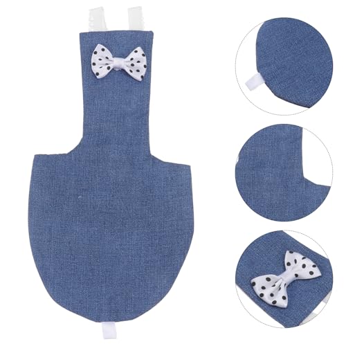 Parrot Flight Suit Diaper Adjustable Fabric Bird Apparel Small Denim Soft Breathable Pet Bird Suit for Flying and Travel