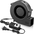 GDSTIME 140mm x 40mm Variable Speed Blower Fan, 110V 120V AC Powered 1440 | 12VDC Brushless Motor, Squirrel Cage Blowers, Small Powerful Centrifugal Fans, for DIY Projects Cooling Exhaust Ventilation - size: 140x40mm