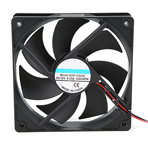 Incubator Fan, 2000RPM / H 12V Low Noise Incubator Exhaust Fan Heat Dissipation Incubator Cooling Fan for 48/56 Incubators, Plastic Material