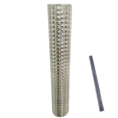 Stainless Steel Hardware Cloth Size:21Gauge 1/2inch 16inchx8Feet 304 Stainless Steel Welded Wire Mesh Supports Poultry Netting Cage Fence,Keep The Animals Out, Protecting New Plants - size: 1/2inx16inx8ftx21gauge