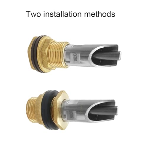 5 Sets Pig Nipple Waterer with Water Tank Connectors and Hole Opener | Sturdy,Durable,And Corrosion-Resistant Stainless Steel And Brass,Automatic Water Control System,Easy Install With Hole Opener