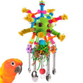 Parrot Toys Bird Toys Perch Pullable Stainless Steel Spoons Colorful Acrylic Stick Chew Toys for Amazons Mini Macaws African Greys Cockatoos Conures,Cockatiels,Lovebirds,Parrotlets and Other (green) - color: green