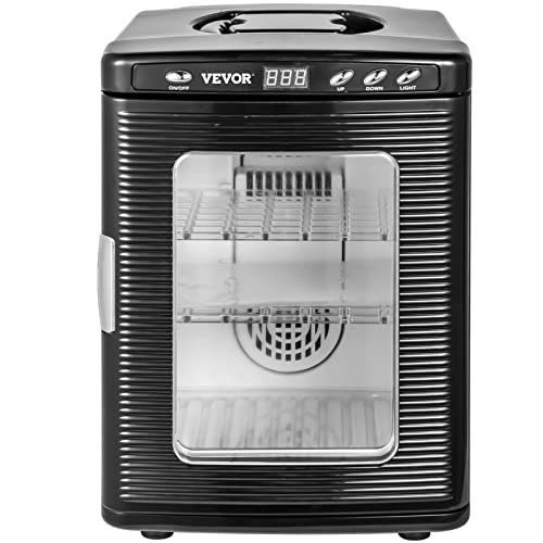 Happybuy Black Reptile Incubator 25L Digital Incubator for Small Reptiles with Cooling and Heating 5-42C - color: Black
