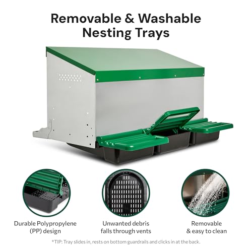 3 Compartment Reverse Chicken Nesting Boxes (Classic)