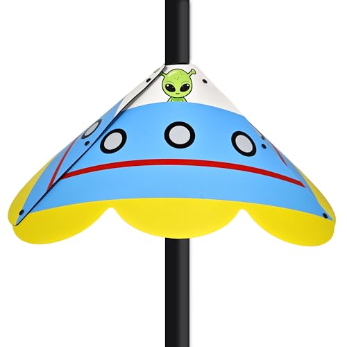 Alien UFO - Shaped Squirrel Baffle for Bird Feeders - Effective Squirrel Deterrent - Colorful & Durable Outdoor Accessory