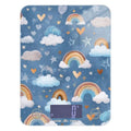 Food Scale Kitchen Scale Food Weight Scales Digital Weight Grams and Ounces Small Electronic Food Scale for Baking Cooking Blue Cute Rainbow Hearts Clouds Stars - color: Blue Cute Rainbow Hearts Clouds Stars