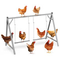 Chicken Perches with Swing, Chicken Roosting Bars for Coop Accessories | Activity Play Toys for Pet's Health & Happy, Sturdy Metal.
