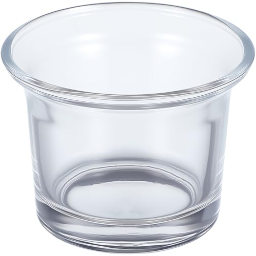 SUPVOX 1 Pack Oriole Feeder Replacement Glass Cup | 2.5 Inch Universal Bird Feeder Jelly Bowl, Glass Feeding Cup for Hummingbird Feeders, Outdoor Garden Patio Balcony Use