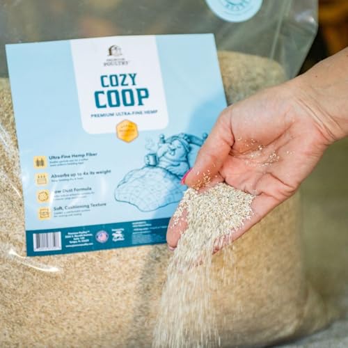 4 Pack 10 Pound Bag Hemp Cozy Coop Siftable Chicken Bedding - size: 4 Pack