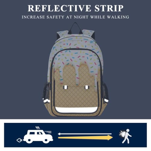 Kids Backpack Elementary Middle School Bags for Boys Girls | Travel, Daypack, Lightweight, Waterproof, with Reflective Strip - color: Multi 15