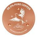 1-Pack 99.9% Pure Copper Bird Bath Purification Disk, 0.6mm Bird Bath Copper Disk with Triple-Point Support, All-Season Copper Plate Copper Disc for Outdoor Bird Bath, Bowl - color: Bird Bath Copper Disk - 1 PACK