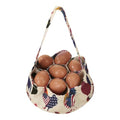 Egg Collecting Basket, Egg Basket for Gathering with 7 Pouches | Canvas Chicken Egg Basket for Chicken, Duck, Goose, Bird, Various Poultry Collection (Flag Chicken) - style: Flag Chicken