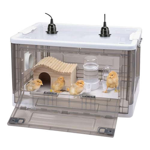 Chick Brooder,Fan Ventilation Circulation Design,Brooder Box for Chicks,Brooder Heater Warms up to 25 Chicks (23″x17″x14″) - size: 23″x17″x14″