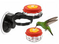 Gtongoko Set of 2 Handheld Hummingbird Feeders New Upgraded Mini Glass Style with Window Mount Suction Cup, Convenient for Outdoor Use & Window Display, Red