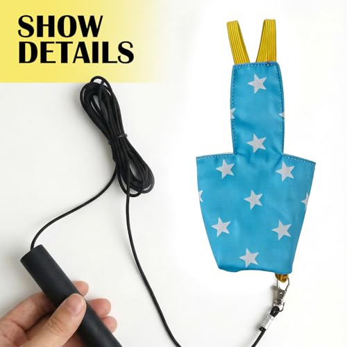 Bird Flight Harness Vest, Snap-Fastener Design Harness Vast, Bird Flying Clothes with Rope and Handle for Parakeets Cockatiels Conures Budgies（Black Heart - Vest + Traction M - color: black Heart, size: M