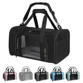 Carriers Soft-Sided Pet Carrier for Medium Large Cats Dogs Under 35Lbs,Breathable Mesh Ventilation Design,Airline Approved Cat Carrying Case(X-Large,Black) - color: black, size: 20.0"L x 13.0"W x 13.0"H