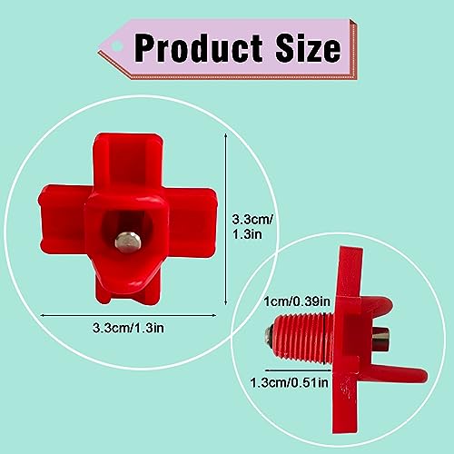 6pcs Chicken Nipple Waterer Horizontal Automatic Poultry Nipples Horizontal Side Mount Chicken Drinkers (1spt, 6pcs)