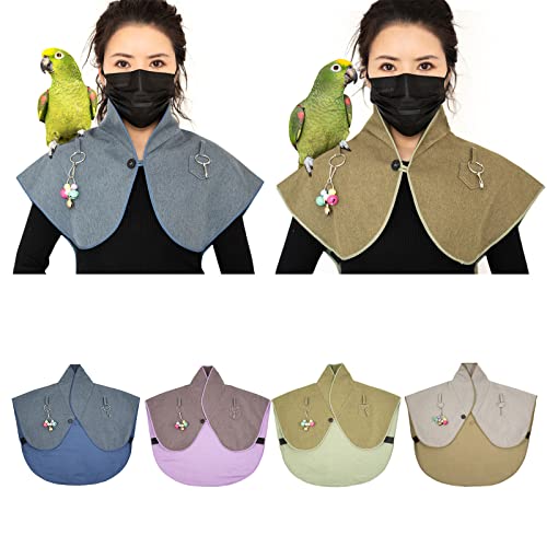 Parrots Anti-Scratch Shoulder Protector for Bird Anklet&Toy Cockatiels Finches Multi-Functional Pet Shoulder Pad Diaper
