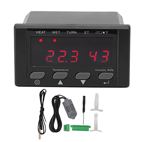 Digital Temperature Controller AC220V/110V Automatic Thermostat Incubator | Temp Humidity Controller for Greenhouse