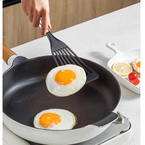 Tenta Kitchen Nonstick cookware Thin Fish Spatula Turner Flexible Nylon Metal Egg Spatulas Wide Blade Lightweight Heat Resistant Kitchen Use - color: Spatula Set of 2