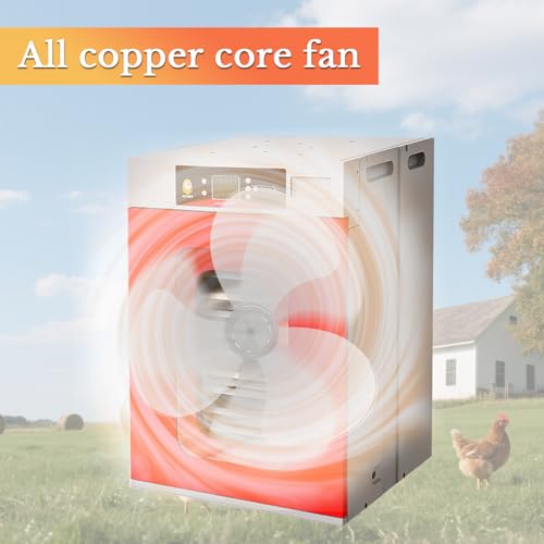 400 Eggs Incubator ，Automatic Incubator for Hatching Eggs, with Automatic Egg Turning and Temperature Humidity Control, Poultry Hatching Incubator for Chicken Duck Goose Quail Bird
