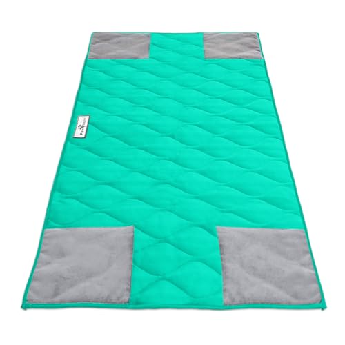 Paw Inspired PopCorner Washable Fleece Cage Liners, Midwest, Green | Reinforced Corners, Super Absorbent Mat, Bedding, Waterproof Bottom, Guinea Pigs, Ferrets, Rabbits, Hamsters, Small Animals - color: Green, size: Midwest