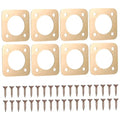 GALPADA 8pcs Copper Birdhouse Hole Protector House Predator Guards for Safe Nesting Quick Installation Screws Birdhouse Protection from