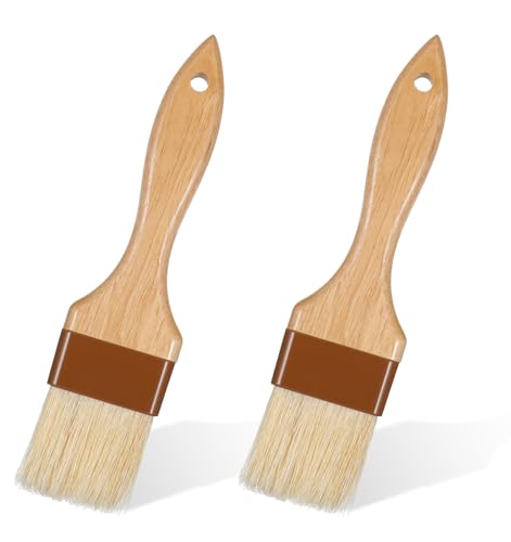 2Pcs Basting Brushes for Cooking, Cooking Brush for Oil and Sauce, Suitable for Oil Sauce Kitchen Baking Tools