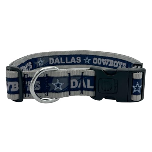 Pets First NFL Dallas Cowboys Licensed PET COLLAR, Extra Large - Heavy-Duty, Strong, and Durable Dog Collar. Available in 31 Football Teams and 4 Sizes - color: Dallas Cowboys, size: Extra Large