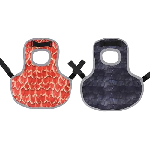 Rosvola Chicken Saddles for Hens, Chicken Apron Back Protector, Chicken Hen Mating Saddle with Adjustable Strap for Poultry Hens Duck Geese