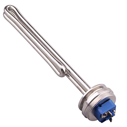 DERNORD 1.5" Inch (OD50.5mm) Tri-clamp Foldback Heating Element Stainless Steel Immersion Water Heater (120V 1650W) - size: 120V 1650w