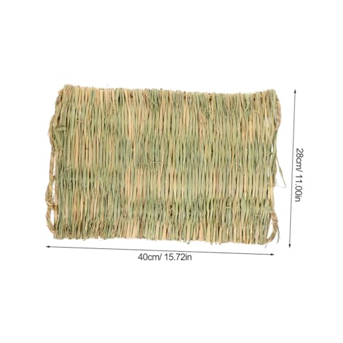 BESPORTBLE Chicken Nesting Pad Straw Mat Poultry Nest Box Liner Chicken Coop Straw Woven Mat Natural Nesting Pads for Eggs