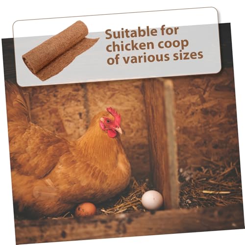 4pcs Chicken Coop Bedding Nest Pads Reusable Natural Coconut Liners for Nesting Boxes Soft and Easy to Clean Pads for Cozy Nesting and Comfort of Chickens