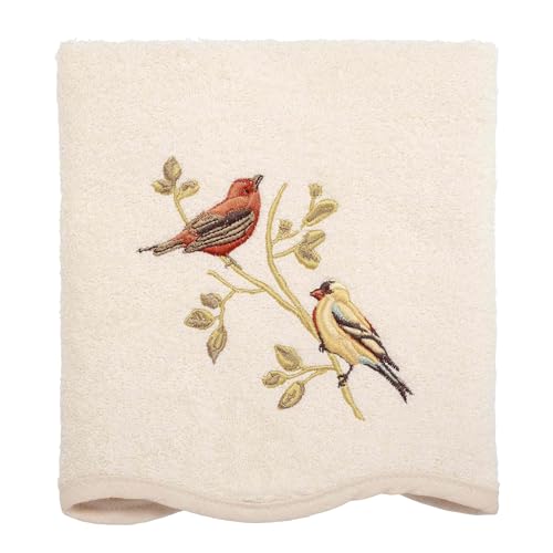 Avanti Linens - 3pc Towel Set, Soft & Absorbent Cotton Towels (Premier Songbirds Collection)