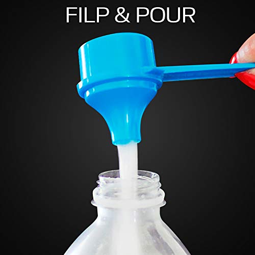 Measuring Scoop & Funnel - No Cap Open Spoon 1-Pack 7.5cc | Universal open design measuring spoon, Built-in funnel neck pour spout, Quick access cup for coffee powders and baking - size: 7.5 cc | 1 1/3 Teaspoon | 7.5 mL
