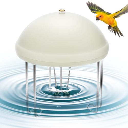 Buzzlett Upgraded Bird Bath Water Circulator, Water Agitator for Bird Bath | Battery Powered, Energy Saving Switch Design, Creates Continuous Ripples to Attract Birds