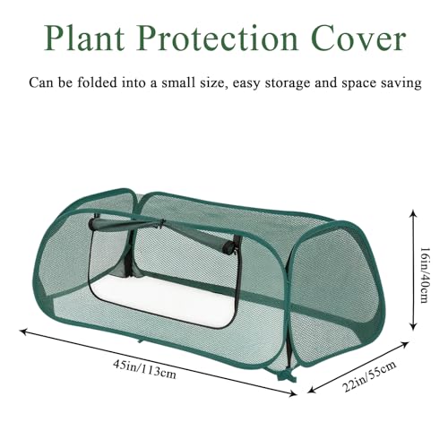 2 Pack Garden Covers for Raised Beds, Pop Up Mesh Plant Covers for Outdoors | 30% Sunblock Plant Shade Tent & Crop Cage, Protection for Seedlings Vegetable Against Birds Animals